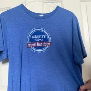 Burnett’s Vodka “More Fun Tour” T Shirt XL